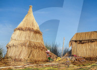 Uros Floating Island, Lake Titicaca, Puno Region, Peru