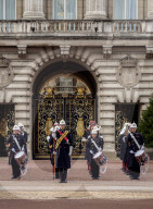 Changing of the Guard at Buckingham Palace, London, England, United Kingdom