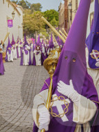 Traditional Easter Holy Week Procession in San Cristobal de la Laguna, Tenerife Island, Canary Islands, Spain