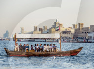 Abra Boat on Dubai Creek, Dubai, United Arab Emirates
