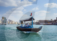 Abra Boat on Dubai Creek, Dubai, United Arab Emirates