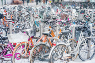 201803 - pkp - Copenhagen - Snow covered bicycles