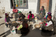 A village on the Tibetan/Nepal Border, Southern Tibet
