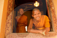 Monks of Wat Damnak, Siem Reap, Cambodia