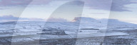 Snow covered Pen-y-ghent, one of the 'Three Peaks' photographed at sunset, Yorkshire Dales, UK