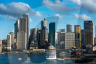 Sydney city skyline with Circular quay, New South Wales, Australia.