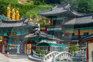 Buddhist temple in Busan, South Korea.