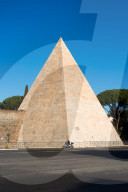 The Pyramid of Caius Cestius is an ancient pyramid in Rome, Italy, near the Porta San Paolo and the Protestant Cemetery.