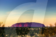 Uluru (Ayers Rock) at sunrise. Central Australia.