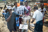 Chai Wallah serving tea at Fort Kochi (Cochin), Kerala, India