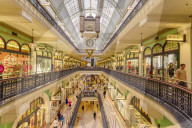 Queen Victoria Building mall interior on a weekend. Sydney, Australia