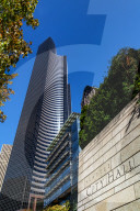 Seattle City Hall, Columbia Center Building and ATT Gateway Tower, Seattle, Washington USA