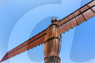 Angel of the North sculpture by Antony Gormley, Gateshead, Newcastle-upon-Tyne, Tyne and Wear, England, United Kingdom, Europe