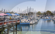 Fisherman's Wharf, Monterey Bay, Peninsula, Monterey, Pacific Ocean, California, United States of America, North America