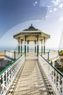 Bandstand at Brighton Beach Seafront, Brighton, East Sussex, England, United Kingdom, Europe