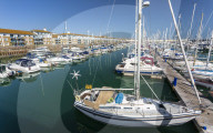 Luxury Yachts, Brighton Marina, Brighton, Sussex, England, United Kingdom, Europe
