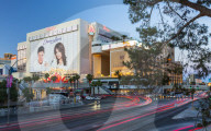 Flamingo Casino and traffic, The Strip, Las Vegas Boulevard, Las Vegas, Nevada, United States of America, North America