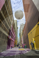 Pink Alley, Downtown, Vancouver, British Columbia, Canada, North America
