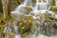 Small cascades at the Upper Lakes in Plitvice National Park