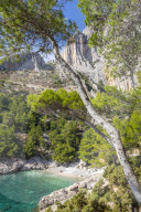 Elevated view over Lucisca Beach near Sveta Nedjelja on Hvar Island