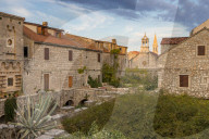 Inside the Tvrdalj Castle in the old town of Stari Grad on Hvar Island