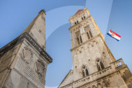 Cathedral of St. Lawrence inside the old town of Trogir