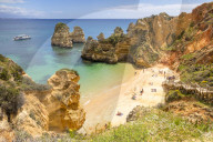 Camilo Beach near Lagos, Algarve, Portugal, Europe