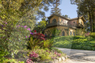 Chalet and Garden of the Countess D'Edla inside the Pena national park, Sintra, Portugal, Europe