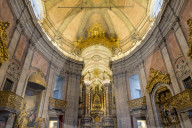 Interior of the Clerigos Church, Porto, Portugal, Europe