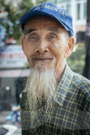 Vietnamese man with a long beard