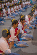 Opening ceremony for Loy Krathong and Yee Peng Festival at Three Kings Monument