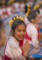 Opening ceremony for Loy Krathong and Yee Peng Festival at Three Kings Monument