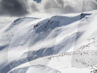 Fresh avalanche debris on Carn nan Sac (920m) on the hills above Glenshee ski centre in the Cairngorm National Park, SCotland