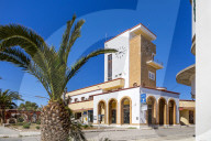 Lakki, the clock towerLeros Island, Greece