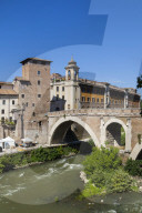 Fabricio bridge (Ponte Fabricio)Roma, Lazio, Italy