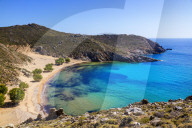 Psili Ammos beach, Patmos, Dodecanese, Greece