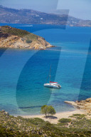 Nekrothalassa beach. Patmos, Dodecanese, Greece