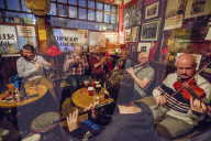 Dublin, The Cobblestone Pub, during an Irish traditional music jam sessions