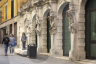 Via Giorgi, Palace of the Cassa di Risparmio di Carrara, Carrara,Tuscany,Italy