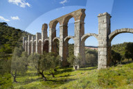 The Roman Aqueduct of Moria, Lesvos Island, Greece