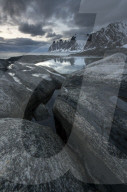 Devil's Teeth or Okshornan mountains on the island of Senja