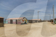The main street in Cabo de la Vela, Guajira, Colombia, South America.