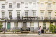 Beautiful architecture in Notting Hill in London, England, United Kingdom, Europe.