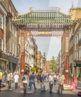 A view of the gate leading to Chinatown in Soho, London, England, United Kingdom, Europe.
