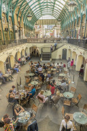 A view of the interior of Covent Garden Market in Covent Garden, London, England, United Kingdom,Europe.