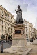 The Florence Nightingale statue, in St James, in London, England, United Kingdom, Europe.