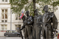 The Royal Tank Regiment Memorial in Westminster in London, England, United Kingdom, Europe.