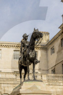 A statue of Viscount Wolseley on Horse Guards Parade ground in London, England, United Kingdom, Europe.