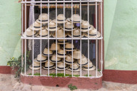 Souvenir hats for sale in Trinidad, Cuba.