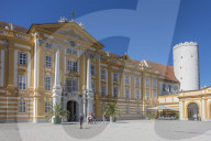 Entrance to Abbey, Melk, Lower Austria, Austria